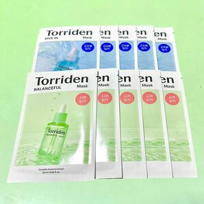 【お試しに】Torriden トリデン★ダイブインマスク + バランスフル シカ フェイスマスク パック 5枚 + 5枚 計10枚