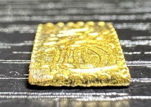 古銭 万延二朱判金 硬貨 コイン 0.73g 約0.7x1.2cm 9D251AN_画像4