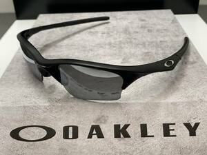 偏光★OAKLEYオークリー HALF JACKET XLハーフジャケット マットブラック黒/POLARIZED アジアンフィット サングラス SI 米軍 ASINAFIT