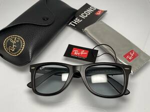  с футляром *RAY-BAN RayBan WAYFARER Wayfarer RB2140-F 601-S/R5 матовый черный чёрный / светло-серый солнцезащитные очки 901S/R5 такой же type одного цвета 