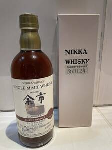 余市 12年 シェリー＆スイート 500ml、ニッカウイスキー　余市ウイスキー　箱有り　　未開栓　