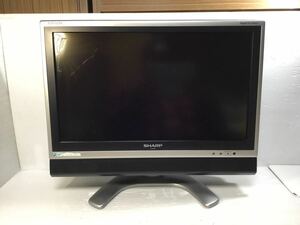 [K-2024]SHARP AQUOS 液晶カラーテレビ★ジャンク品 シャープ アクオス☆LC-20EX1-S 20インチ 2006年製♪B-CASカード付き 売り切り 1円〜!!