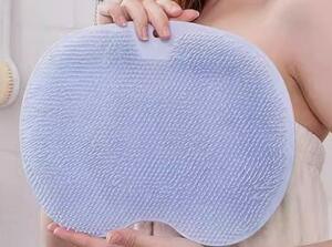  foot brush pair wash mat sole brush sole massage body brush back brush angle quality removal sole care foot care slip prevention bath blue 