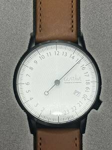 GUSTAVE et cie 24H Watch 24時間時計腕時計 クォーツ 