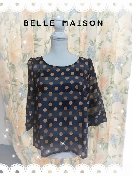 BELLE MAISON ドット シャツ ブラウス 