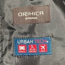ORIHICA GARAGE テーラードジャケット 2B 背抜き URBAN TECH ストレッチ イージーケア トラベル グレー Mサイズ オリヒカ 高級感_画像9