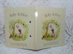 ファンシー☆学研ヴィクトリアファンシー☆「HOLLY HOBBIE」ホーリーホビー◎紙ばさみバインダー20.5X26.5X1.8㎝　少女風船犬猫リス小鳥木