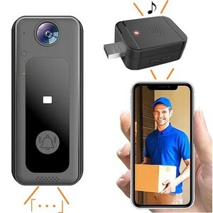  door phone Wifi smartphone control chime vessel is USB power supply voice modification possible intercom LED light . infra-red rays light image telephone call *.5