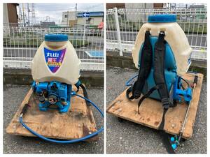 2013 year made Maruyama factory back pack moving spray machine MS059D-20-A 2 cycle engine width 350 depth 450 height 580mm fog . used business use 