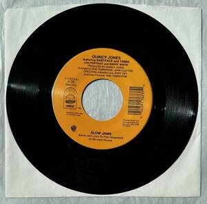 ■1996年 オリジナル US盤 Quincy Jones feat. Babyface and Tamia - Slow Jams 7”EP 7-17673 Qwest Records