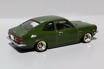 レア 希少 1/64 絶版 名車 コレクション トヨタ カローラ レビン TE27 改 深リム ワタナベ シャコタン ツライチ 改造 カスタム 旧車 トレノ_画像7