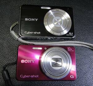コンパクトデジタルカメラ ２個 ☆ SONY DSC-W190 ☆ SONY DSC-WX170 【中古品】