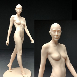 樹脂製　西洋彫り　女神　ヌード　デッサン人形　ポージング　女性　少女　フィギュア　美人　裸婦　仏像　　重さ約105ｇ