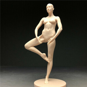 樹脂製　西洋彫り　女神　ヌード　デッサン人形　ポージング　女性　少女　フィギュア　美人　裸婦　仏像　重さ約102ｇ