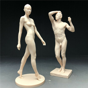 樹脂製　西洋彫り　女神　ヌード　デッサン人形　ポージング　女性　少女　フィギュア　美人　裸婦　仏像　重さ約175ｇ
