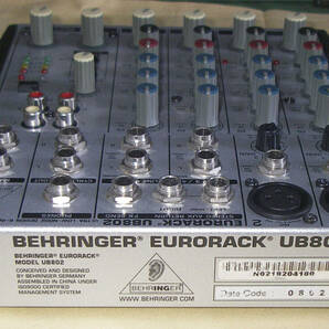 ★BEHRINGER EURORACK UB802 MIXER ミキサー★ジャンク★の画像7