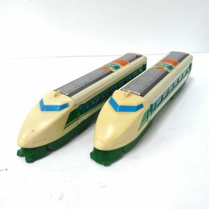 .. toy mighty mo-JR new Shinkansen 2 pcs. set super Special sudden tin plate toy / Showa Retro / that time thing 
