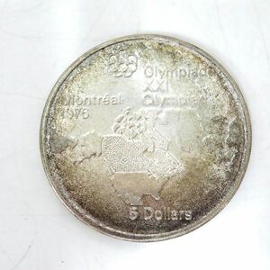 1976年 カナダ モントリオールオリンピック 5ドル銀貨 約24.6ｇ