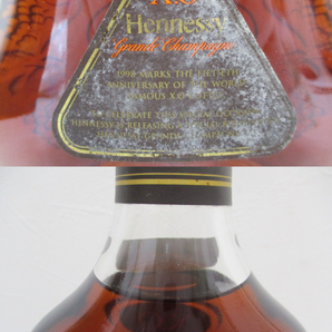 2678A 【古酒】 HENNESSY ヘネシー XO グランド シャンパーニュ 50th 50周年記念ボトル ブランデー 700ml 40% 未開栓 箱付の画像5