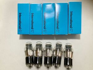  vacuum tube international 6N6G 5 pcs set / Inter National RCA SYLVANIA silver niaGE NOS