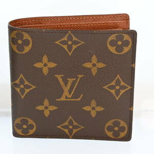 ほぼ未使用　Louis Vuitton ルイヴィトン モノグラム ポルトフォイユマルコ 二つ折り 二つ折り財布　P2813CC605