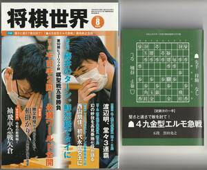 将棋世界　2022年8月号　付録付　日本将棋連盟