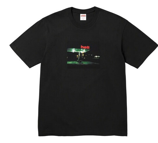 送料無料 【黒・XXL】 Hell Tee supreme 国内正規品 新品未開封 23aw シュプリーム Tシャツ 半袖 ヘル ティー ブラック XXLarge black