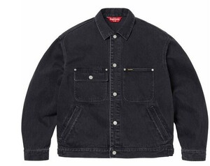 送料無料 【黒・M】Denim Chore Trucker Jacket 国内正規 新品未開封 24ss シュプリーム デニム トラッカー ジャケット ブラック Black 