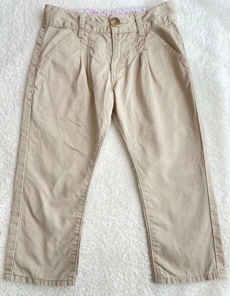 120㎝子ども服ズボン、チノパン カラーベージュ