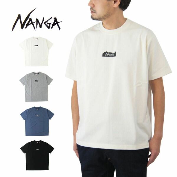 NANGA ナンガ エコ ハイブリッド MTロゴ Tシャツ / メンズ 半袖 半袖Tシャツ