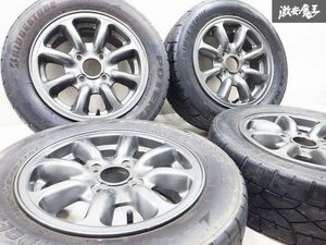 希少!! NISMO ニスモ 旧ロゴ 13インチ 5.5J +40 4穴 PCD100 175/60R13 タイヤ付き 4本 サニー パルサー ウイングロード マーチ キューブ