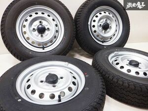 ◆イボ付き!!◆ ダイハツ純正 S700V S710V アトレー 12インチ 4J 4穴 PCD100 ヨコハマ 145/80R12 2023年 タイヤ付き 4本 ハイゼットカーゴ