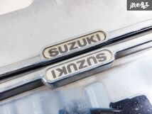 SUZUKI スズキ純正 ナンバーフレーム ライセンスフレーム ナンバー枠 メッキ 2枚 セット 棚2H6C_画像5