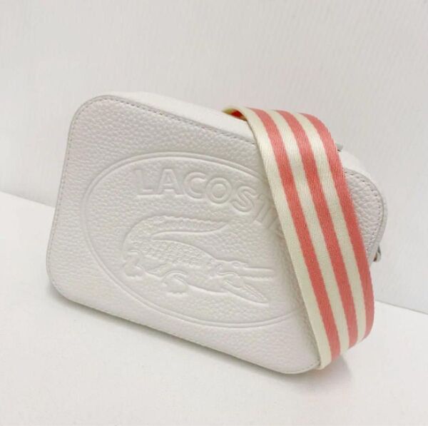 ラコステ LACOSTE ショルダーバック ショルダーバッグ バッグ バック ホワイト 白 ボックスバッグ