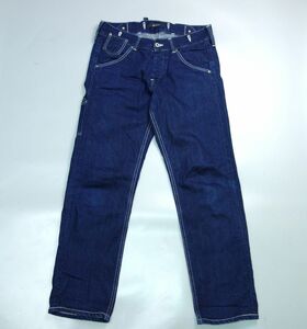 JOHNBULL Johnbull suspenders specification Denim pants jeans indigo lady's M