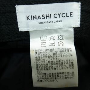 美品 KINASHI CYCLE 木梨サイクル ジェットキャップ 帽子 黒 58cmの画像7