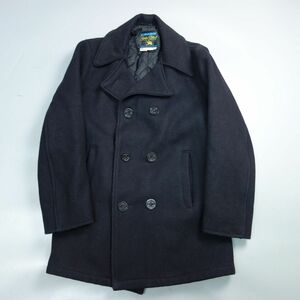 80s 90s USA製 I.SPIEWAK GOLDEN FLEECE スピワック ゴールデンフリース Pコート 黒 メンズ 38