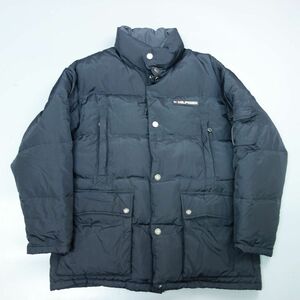 90s 00s トミーヒルフィガー TOMMY HILFIGER ダウンジャケット 黒 メンズ S