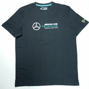 極美品 Mercedes AMG petronas formula one team メルセデスAMG ペトロナス モータースポーツ 半袖Tシャツ L ブラック メンズ