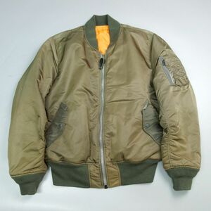 90s ALPHA INDUSTRIES アルファ USA製 MA-1 フライトジャケット ブルゾン M メンズ