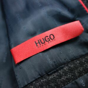 HUGO BOSS ヒューゴボス ウール 2Bテーラードジャケット グレー メンズ 48の画像6