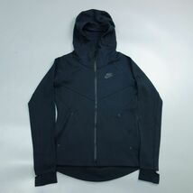 美品 NIKE ナイキ テックフリース パーカー WMNS TECH FLEECE FZ HOODIE 842846 黒 レディース S_画像1