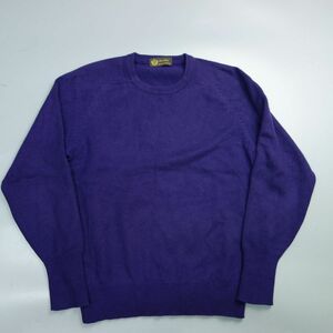美品 Arcachon アルカション カシミヤ100％ ニット セーター 紫 メンズ L