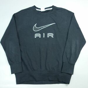 NIKE ナイキ AIR スウォッシュ刺繍クルーネックスウェット M レディース DQ6568-010