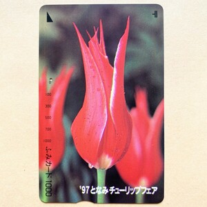 【使用済】 花ふみカード '97となみチューリップフェア　