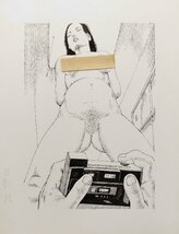 真作保証『日影眩 直筆原画 画稿 ペン画』検)伊藤晴雨 小妻容子 前田寿安 官能劇画 緊縛 SM_画像1