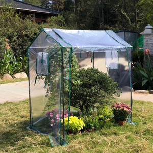 屋外用 PVC素材 ビニールハウス 菜園ハウス 温室 ガーデンハウス 寒さ対策 冬 119ｃｍ×40ｃｍ×90ｃｍ 専用ビニールカバー付き