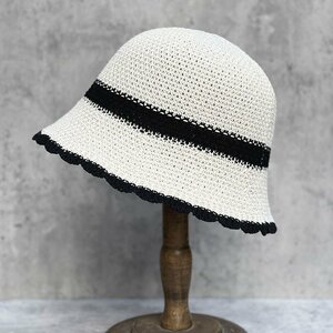 バケットハット ハット 帽子 メッシュ編み 漁師帽 春夏 フリーサイズ おしゃれ かわいい カジュアル シンプル ベージュ