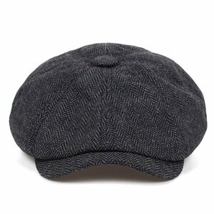 セーラーハット 帽子 ロール 漁師帽 バケットハット メンズ レディース 100%綿 カジュアル ファッション 復古 ブラック