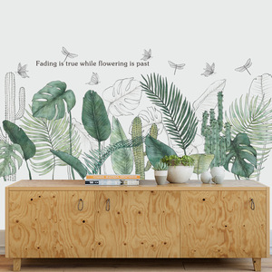 ウォールステッカー 盆栽 植物 大きい 壁紙シール 癒し 壁面装飾 壁装飾 室内装飾 インテリ 部屋飾り DIY 北欧 玄関 QT09
